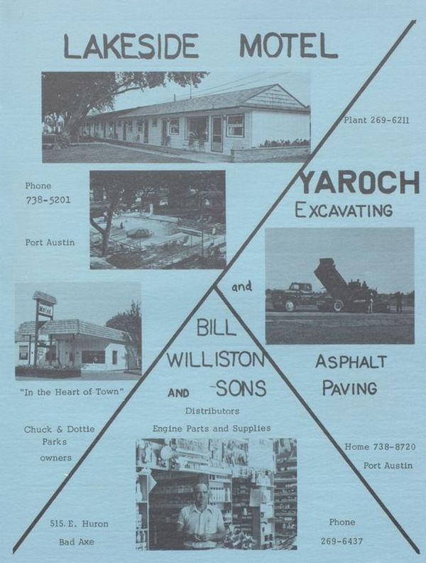 Lakeside Motor Lodge (Lakeside Motel) - Vintage Yearbook Ad (newer photo)